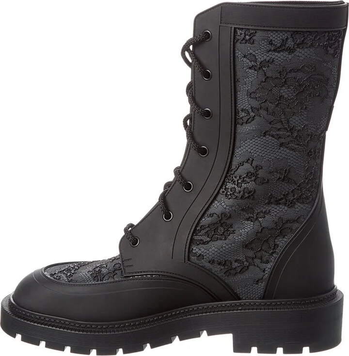 Dior Lace-Up Leather Boot - Image 2