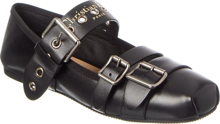 Dior Punk Leather Ballerina Flat
