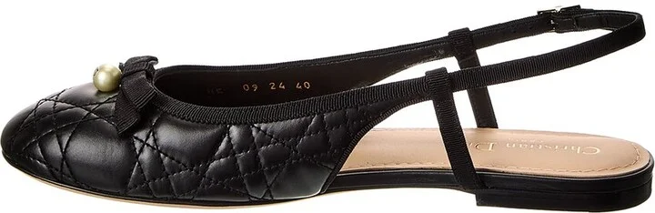 Dior Quilted Leather Slingback Ballet Flat - Image 2