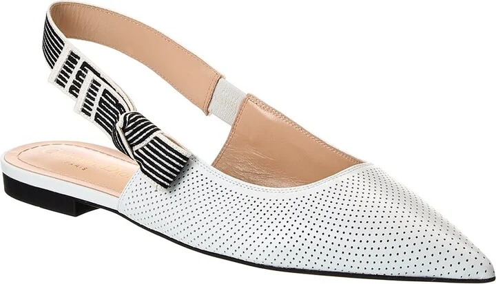 Dior Toujours Leather Slingback Flat