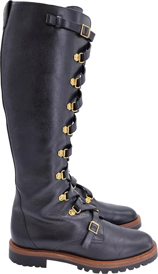 Dior Women's Leather Christian Wildior Knee Boot (Authentic Pre-Loved) - Image 2
