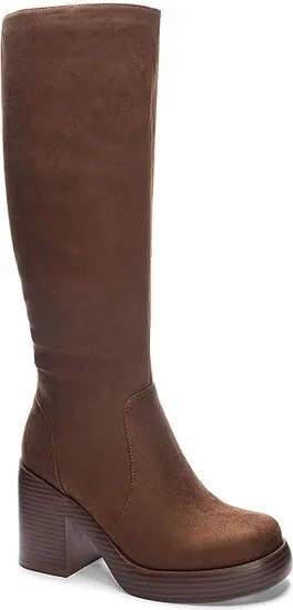 Dirty Laundry Go Girl Suede Boots Women's Boots Brown : 7.5 B - Medium