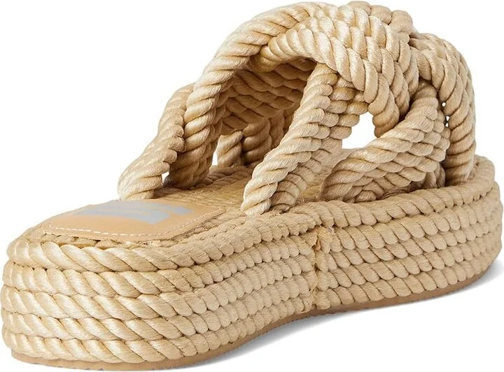 Dirty Laundry Knotty Women's Sandals Natural : 6.5 B - Medium, Textile - Image 4