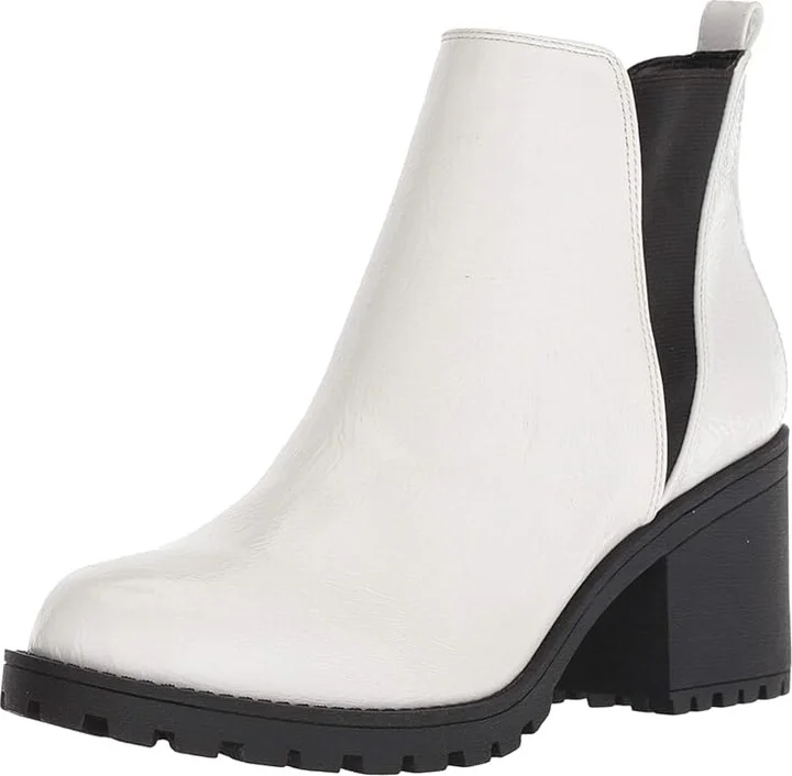 Dirty Laundry Lisbon Women's Pull-on Boots White Patent : 10 B - Medium, Synthetic - Image 2