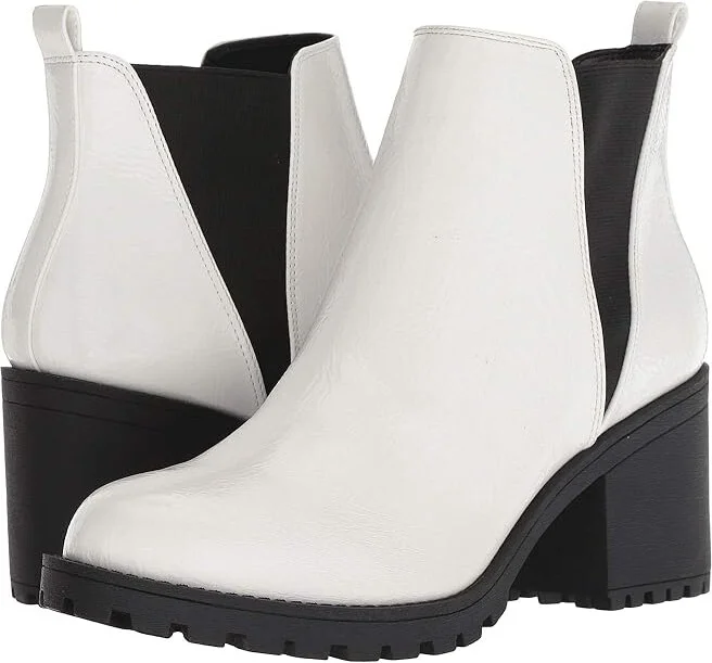 Dirty Laundry Lisbon Women's Pull-on Boots White Patent : 10 B - Medium, Synthetic