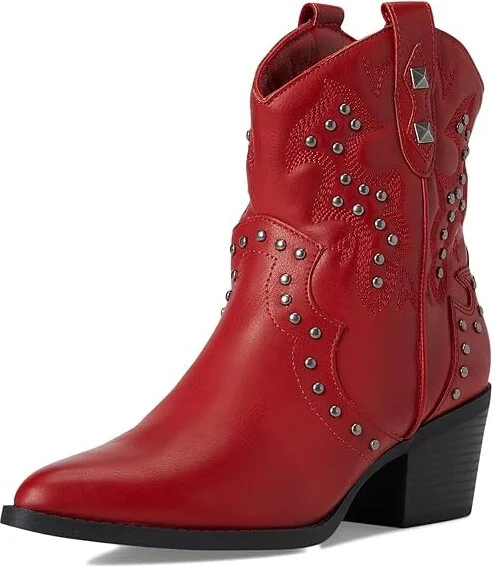 Dirty Laundry Nowhere Women's Boots Red : 7.5 B - Medium, Leather - Image 5