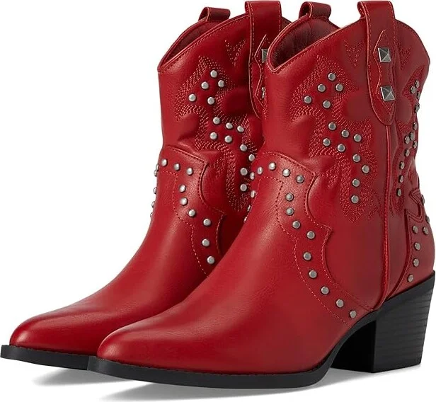 Dirty Laundry Nowhere Women's Boots Red : 7.5 B - Medium, Leather