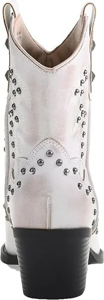 Dirty Laundry Nowhere Women's Boots White : 8 B - Medium, Leather - Image 3