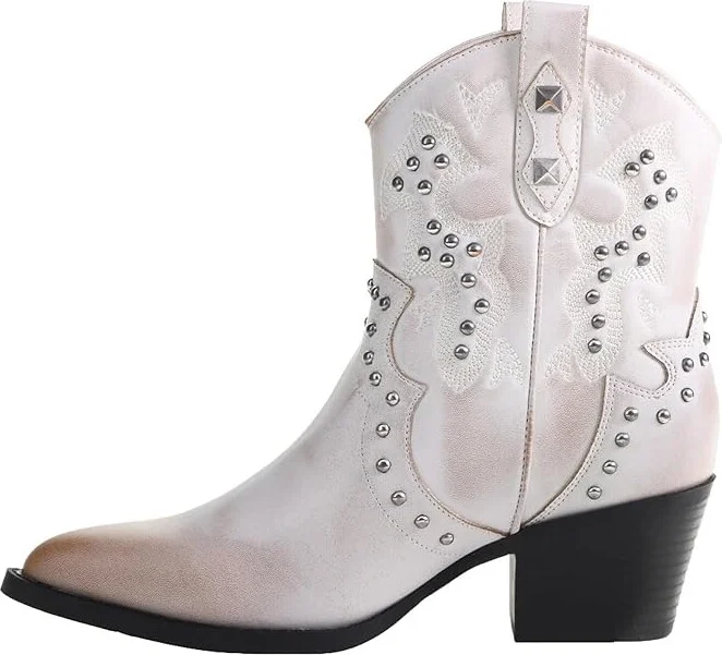 Dirty Laundry Nowhere Women's Boots White : 8 B - Medium, Leather - Image 5