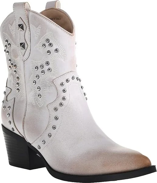 Dirty Laundry Nowhere Women's Boots White : 8 B - Medium, Leather