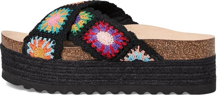 Dirty Laundry Plays Women's Shoes Black Crochet : 10 B - Medium, Textile - Image 6