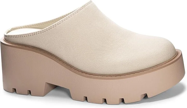 Dirty Laundry R-Test Suede Clogs Women's Sandals Beige : 9 B - Medium