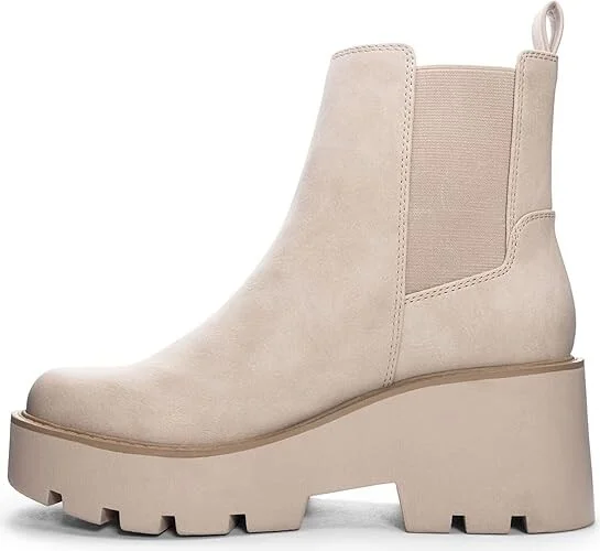 Dirty Laundry Rabbit Nubuck Booties Women's Boots Taupe : 9 B - Medium, Synthetic - Image 3