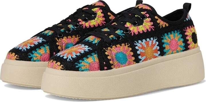 Dirty Laundry Rambling Crochet Sneakers Women's Shoes Black : 9.5 B - Medium, Textile