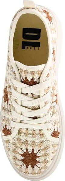 Dirty Laundry Rambling Crochet Sneakers Women's Shoes Cream : 9.5 B - Medium, Textile - Image 2