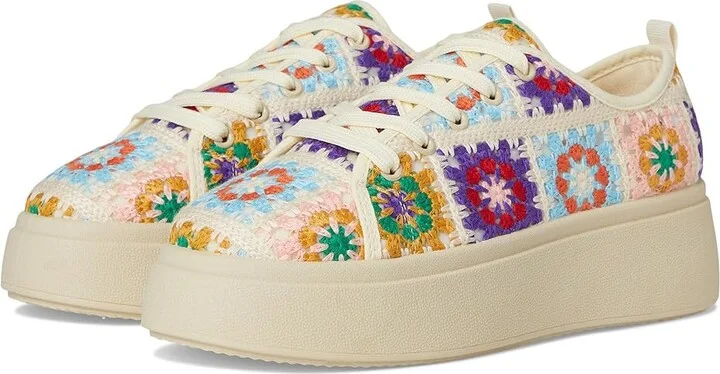 Dirty Laundry Rambling Crochet Sneakers Women's Shoes Pink : 8 B - Medium, Textile