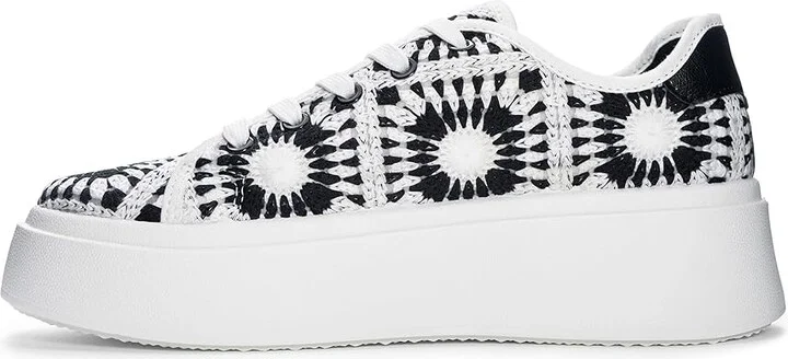Dirty Laundry Recreation Crochet Sneakers Women's Shoes Black/White : 7.5 B - Medium, Rubber - Image 4
