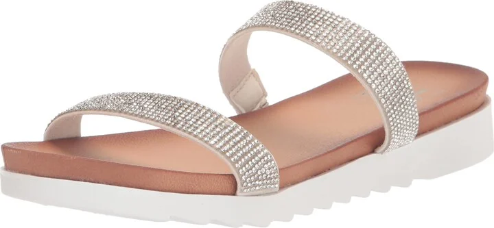 Dirty Laundry Women's Champagne Flat Sandal