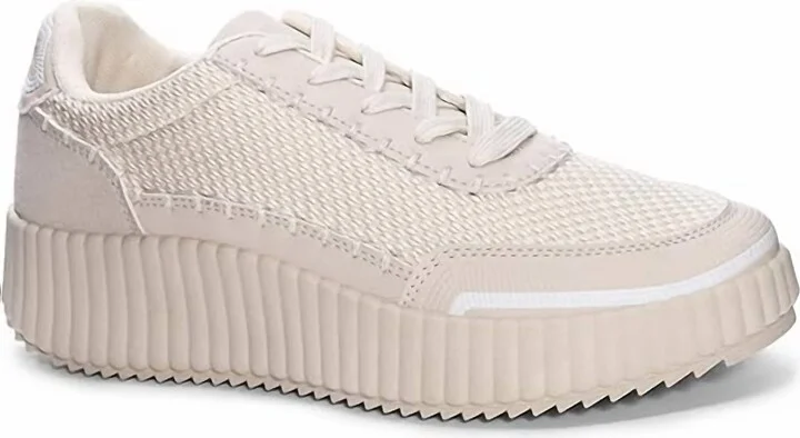 Dirty Laundry Women's Spirited Mess Sneaker In Cream