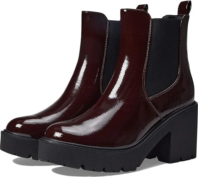 Dirty Laundry Yikes Women's Shoes Wine Patent : 7 B - Medium, Synthetic/Textile