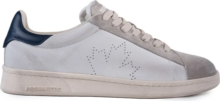 Dirty Maple Leaf Boxer Leather Sneakers