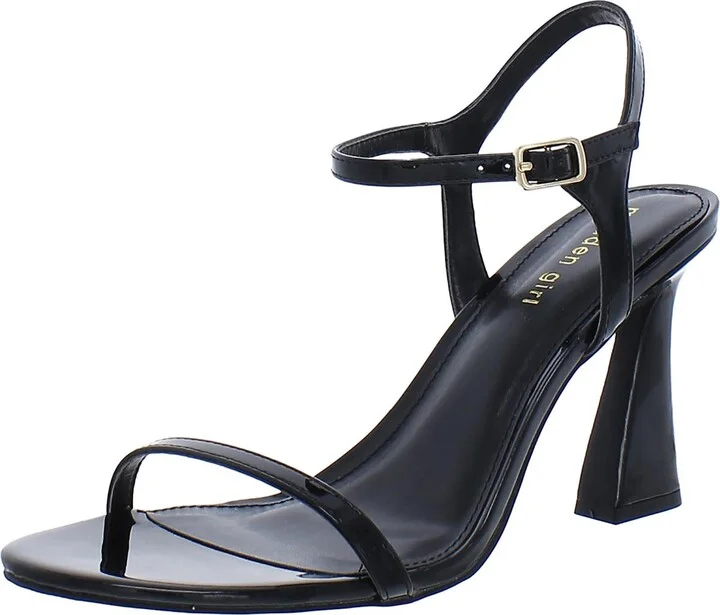 Discco Womens Faux Leather Strappy Ankle Strap