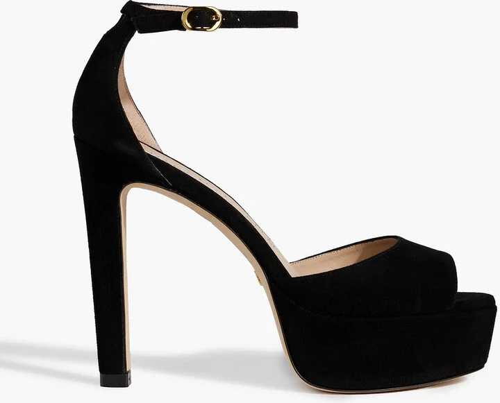 Disco suede platform sandals