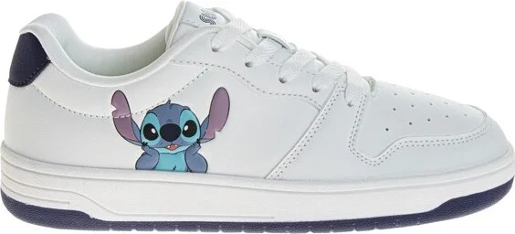 Disney Stitch Women's Lace Up Vintage Style Sneakers.White, Size: - Image 2