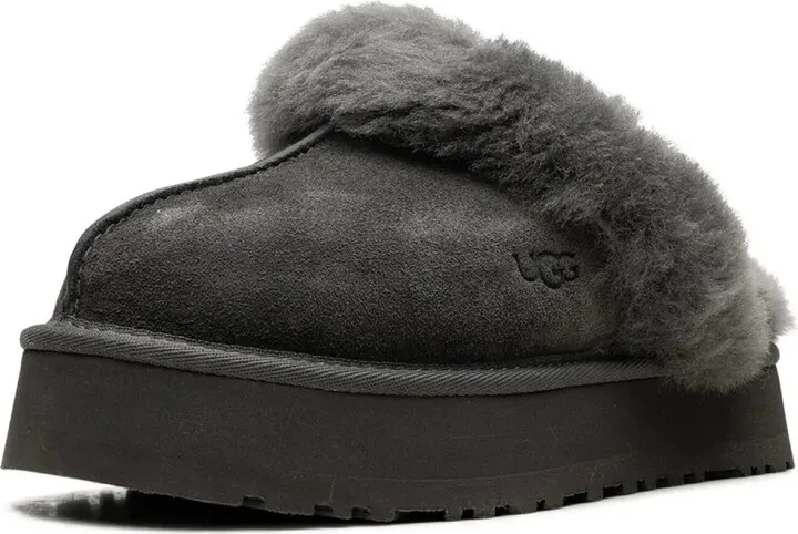 Disquette shearling platform slippers - Image 4