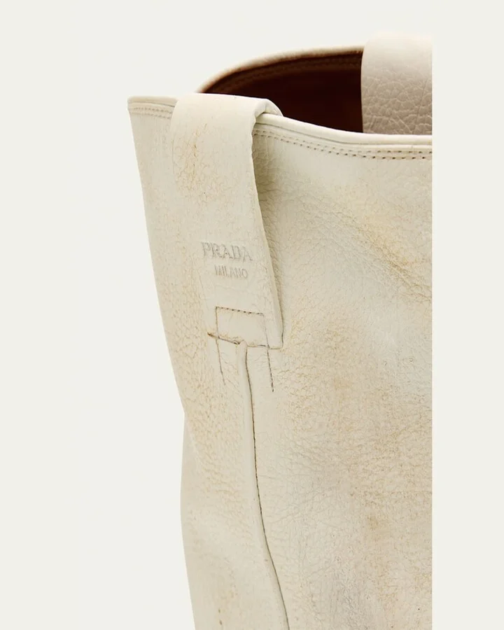 Distressed Calfskin Short Cowboy Boots - Image 3
