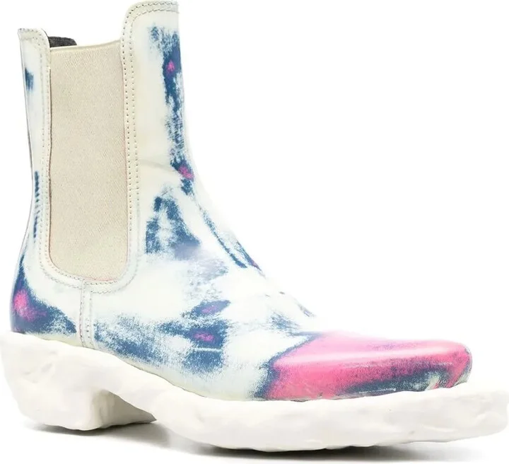 Distressed-Effect Ankle Boots - Image 2