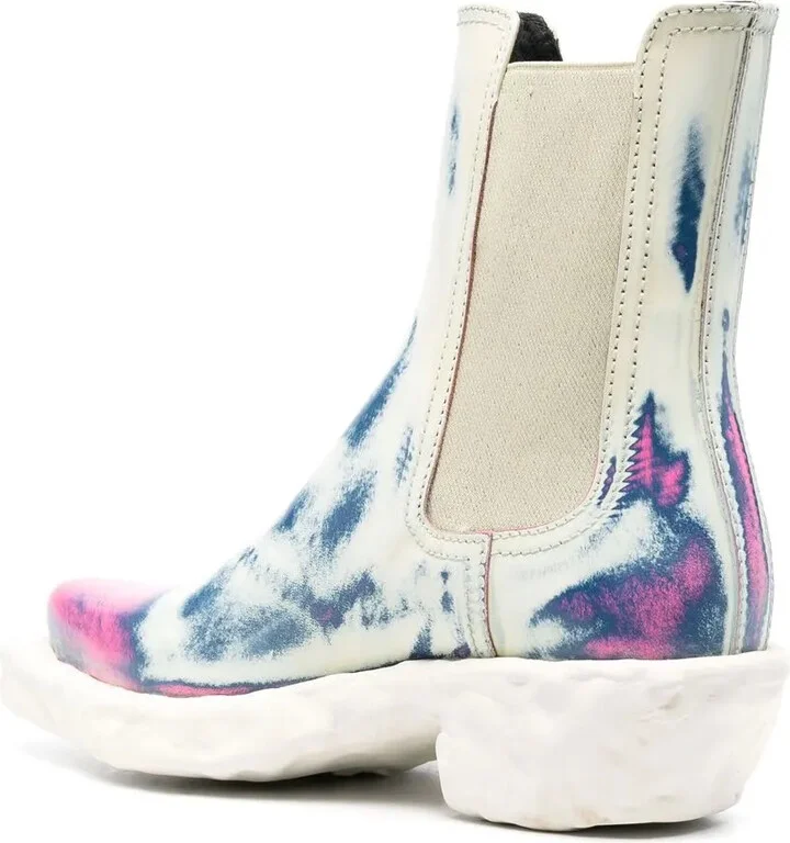 Distressed-Effect Ankle Boots - Image 3