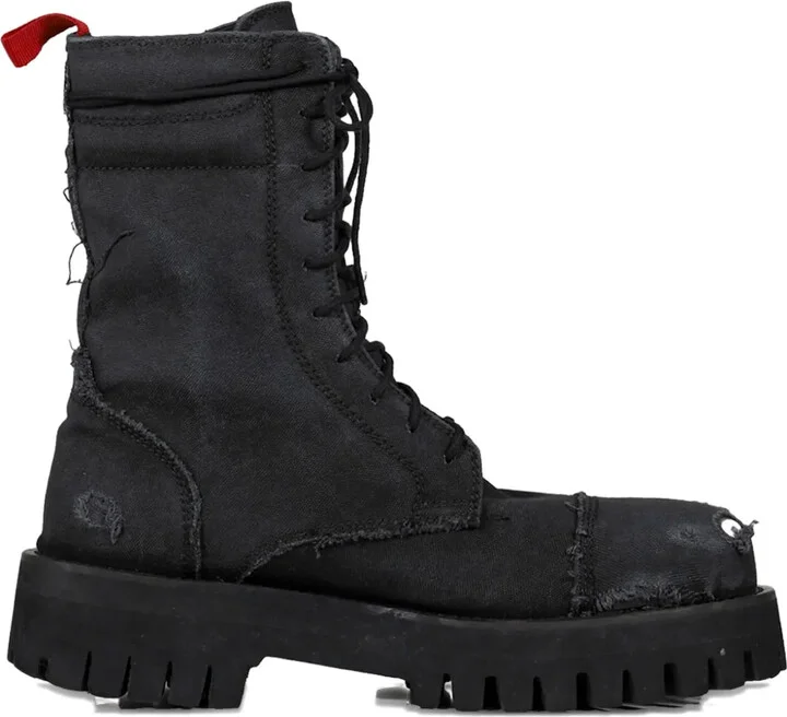 Distressed-Effect Boots