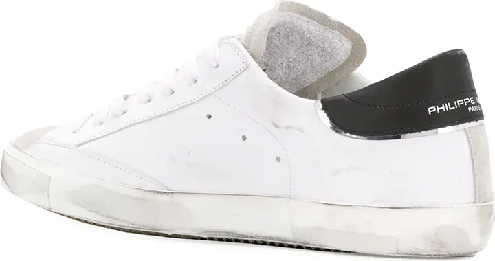Distressed Effect Low-Top Sneakers - Image 3