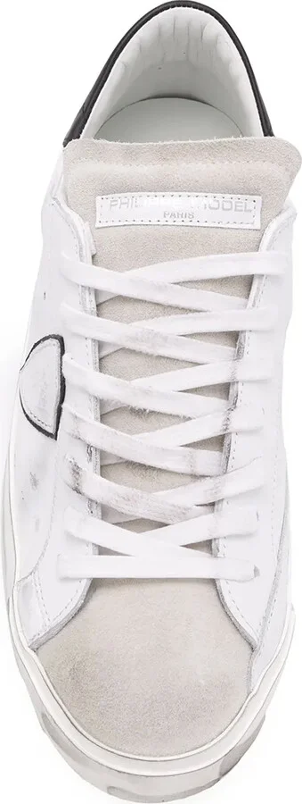 Distressed Effect Low-Top Sneakers - Image 4
