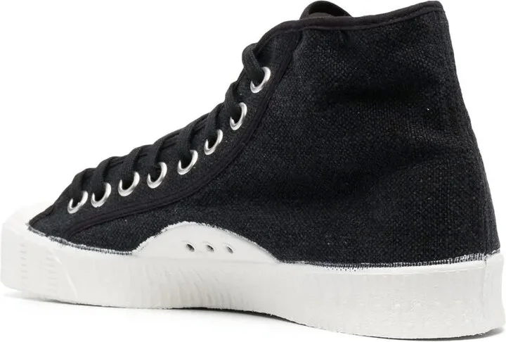 Distressed-Finish High Top Sneakers - Image 3