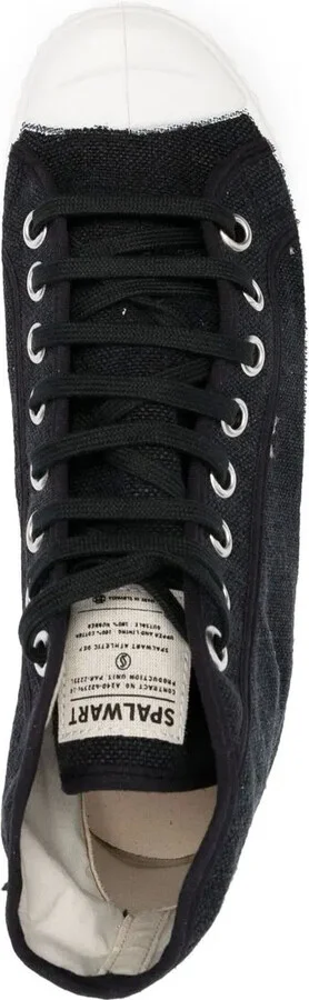 Distressed-Finish High Top Sneakers - Image 4