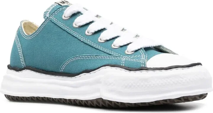 Distressed-Finish Low-Top Sneakers - Image 2