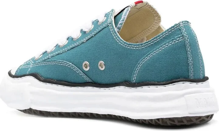 Distressed-Finish Low-Top Sneakers - Image 3