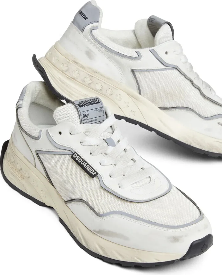 Distressed-Finish Sneakers - Image 4