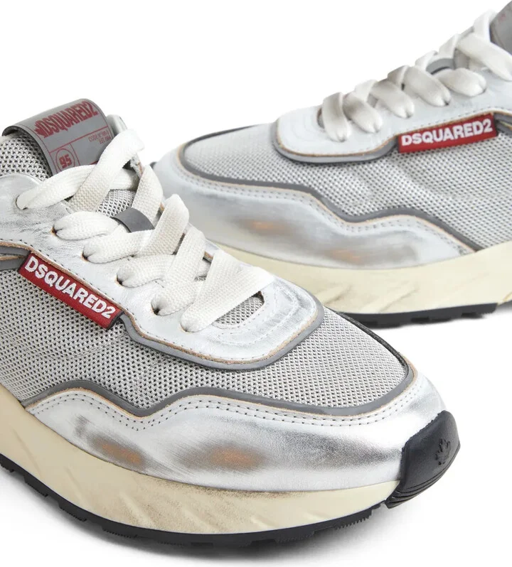 Distressed-Finish Sneakers - Image 4
