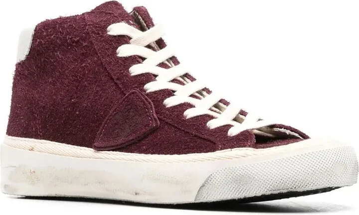 Distressed High-Top Sneakers - Image 2