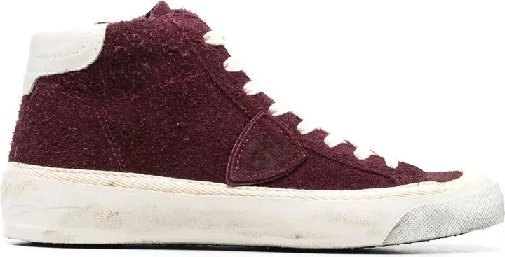 Distressed High-Top Sneakers