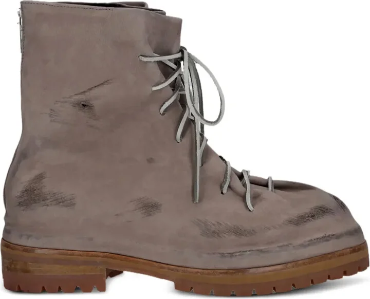 Distressed Leather Boots