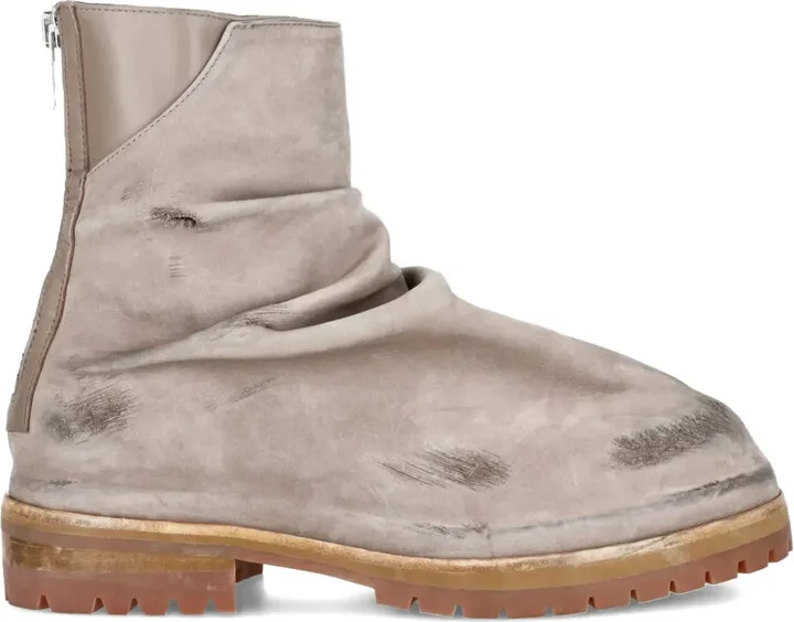 Distressed Leather Boots