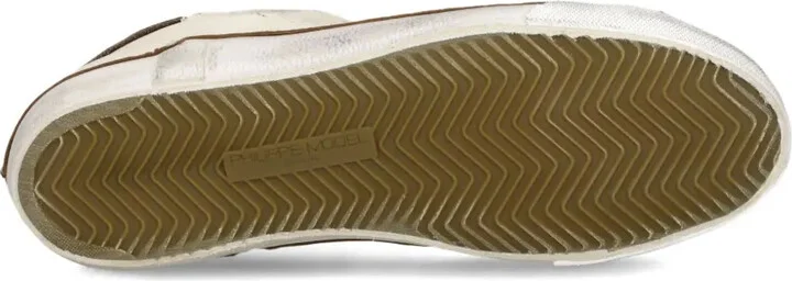 Distressed Leather Low-Top Sneakers - Image 5
