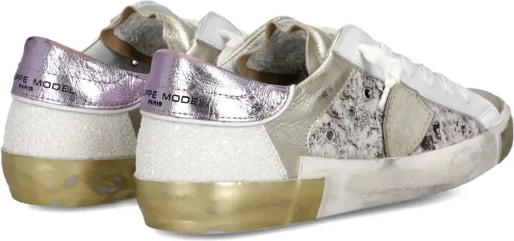 Distressed Leather Sneakers - Image 2