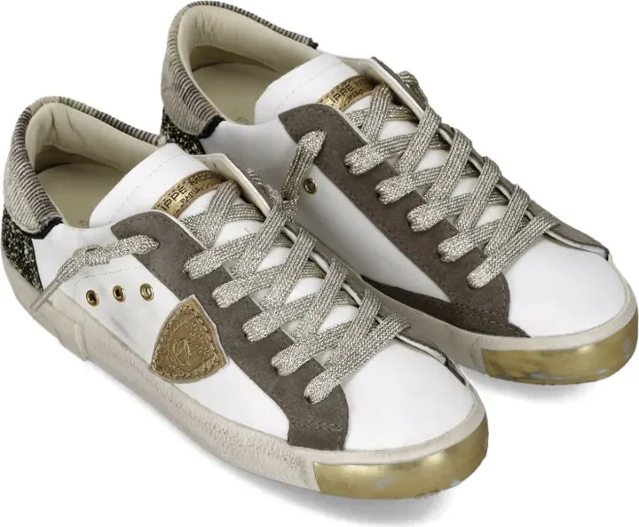 Distressed Leather Sneakers - Image 2