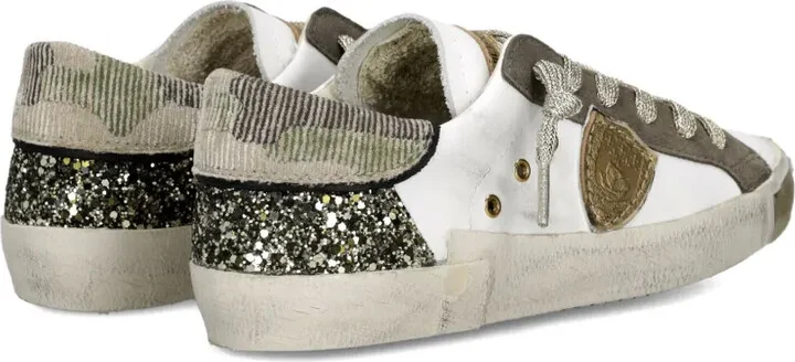 Distressed Leather Sneakers - Image 3