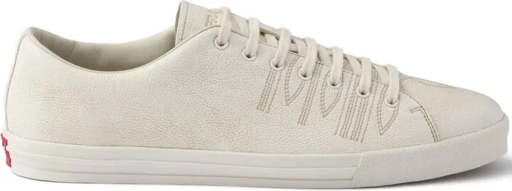 Distressed Leather Sneakers